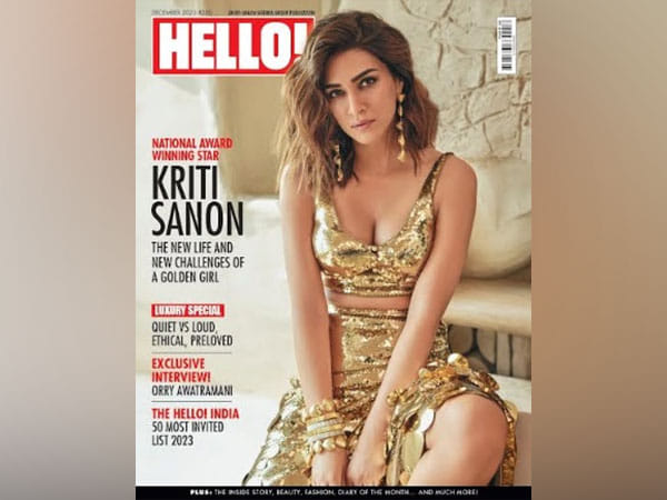 Kriti Sanon Radiates Golden Glamour on the Cover of HELLO! India's December Issue