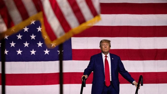 Republican presidential candidate and former U.S. President Donald Trump attends a rally in Reno, Nevada, U.S. December 17, 2023 | Reuters