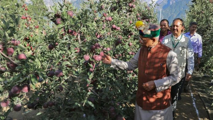 Himachal Pradesh Governor Shiv Pratap Shukla during his visit to Kinnaur in September | Photo: ANI