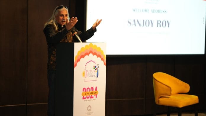 Sanjoy K. Roy, festival producer, addressing event in Mumbai | By special arrangement