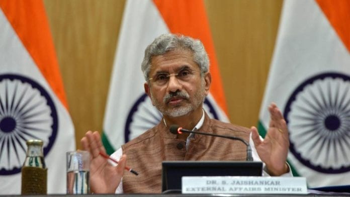 File image of External Affairs Minister S. Jaishankar at a press conference in New Delhi | Suraj Singh Bisht | ThePrint