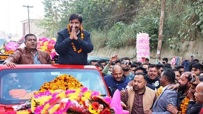 Himachal Pradesh Deputy Chief Minister Mukesh Agnihotri in Una | Photo: ANI