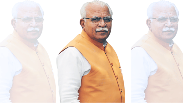 File photo of Haryana CM Manohar Lal Khattar | Pic credit: manoharlalkhattar.in