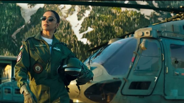 Deepika Padukone in the teaser of Fighter | YouTube screenshot