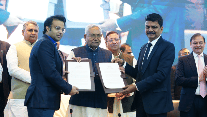 Bihar CM Nitish Kumar at the recently concluded Bihar Business Connect 2023 | Pic credit: X/@BIADAbihar