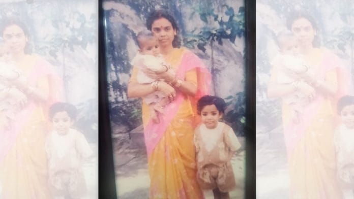 Usha Tripathi with her daughters | Photo credit: Special arrangement