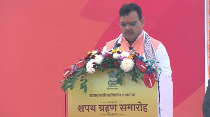 Bhajan Lal Sharma takes oath as Rajasthan CM | PTI