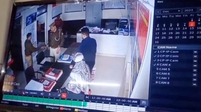 Screengrab of the CCTV footage from the incident