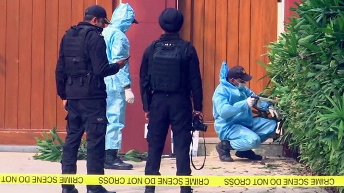 Delhi Special Cell and NIA officials carry out an investigation outside the Israel Embassy in New Delhi, 27 December | Photo: ANI