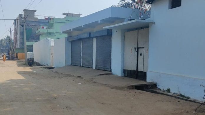 A warehouse of Baldeo Sahu and Sons group of companies where IT department recovered huge amount of cash | Photo: Mayank Kumar/ThePrint