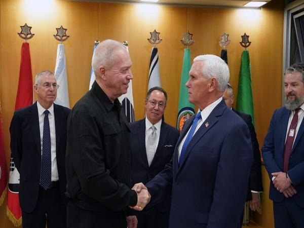 Israel Defence Minister Gallant meets with US Senators and former VP Mike Pence