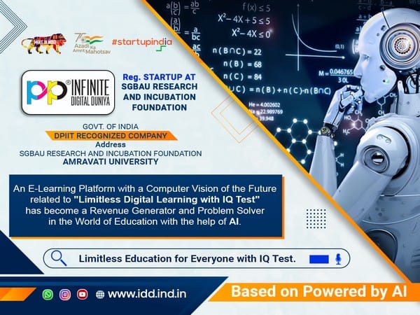 Infinite Digital Duniya Launched AI-powered E-Learning Platform: Making Learning Easier with IQ Tests and Empowering Career Decisions 