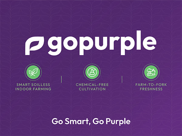 World's First Commercial Fogponics Based Agri-Tech Startup GoPurple Raises $180,000 In Pre-Seed Funding