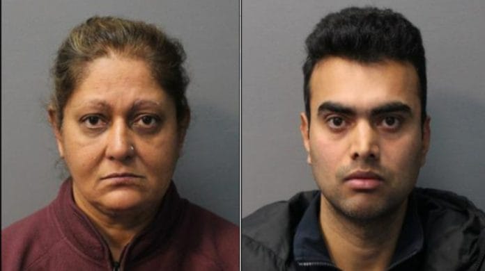 From left to right: Arti Dhir, 59, and Kavaljitsinh Raijada, 35 | Photo via nationalcrimeagency.gov.uk