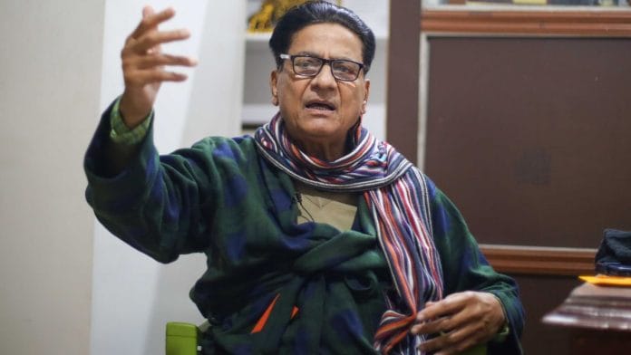 Senior Congress leader and former MP Nirmal Khatri | Suraj Singh Bisht | ThePrint