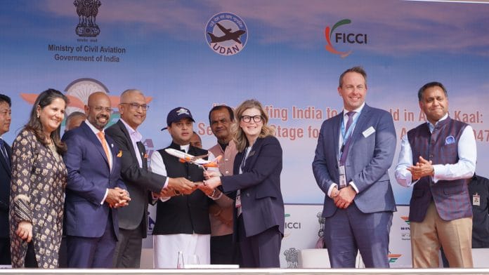 Civil Aviation Minister Jyotiraditya Scindia announced Akasa Air’s order of 150 Boeing 737 MAX aircraft Thursday at the WINGS 2024 airshow in Hyderabad | ThePrint