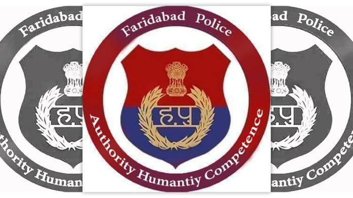 Faridabad Police insignia | Pic courtesy: X/@FBDPolice