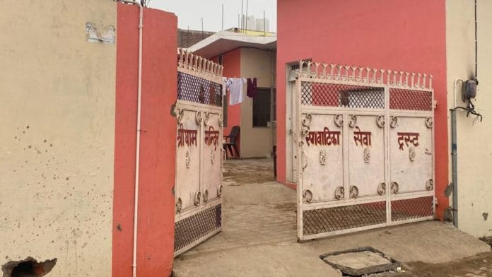 Entrance to Rang Vatika, where the young priests are residing | Photo by Shikha Salaria, ThePrint