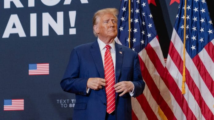 Former U.S. President and Republican presidential candidate Donald Trump attends a campaign event, in Clinton, Iowa, U.S., January 6, 2024 | Reuters