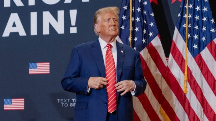 Former U.S. President and Republican presidential candidate Donald Trump attends a campaign event, in Clinton, Iowa, U.S., January 6, 2024. REUTERS/Cheney Orr