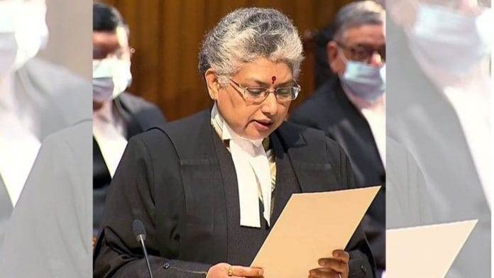 File photo of Supreme Court Justice B V Nagarathna | ANI