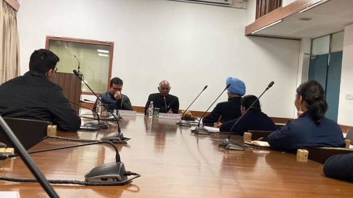 Kallol Bhattacharjee and KP Fabian at IIC, Delhi | Photo: Keshav Padmanabhan