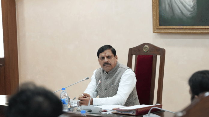 Madhya Pradesh CM Mohan Yadav chairs a cabinet meeting at secretariat on Wednesday | Pic credit: X/@DrMohanYadav51