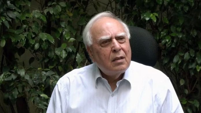 File photo of Kapil Sibal addressing a press conference | Photo: ANI