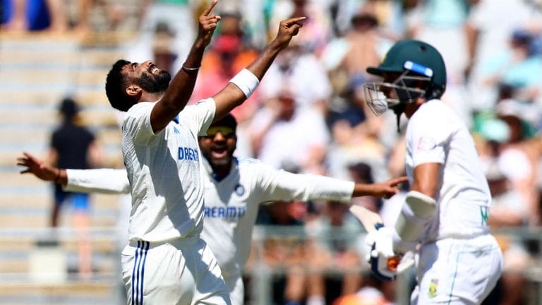 India win by 7 wickets in record-breaking test match against South Africa