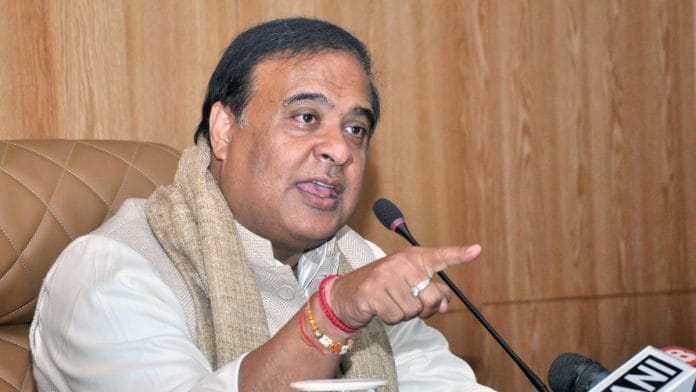 Assam Chief Minister Dr. Himanta Biswa Sarma addresses a press conference, in Guwahati on Thursday, 25 January | ANI