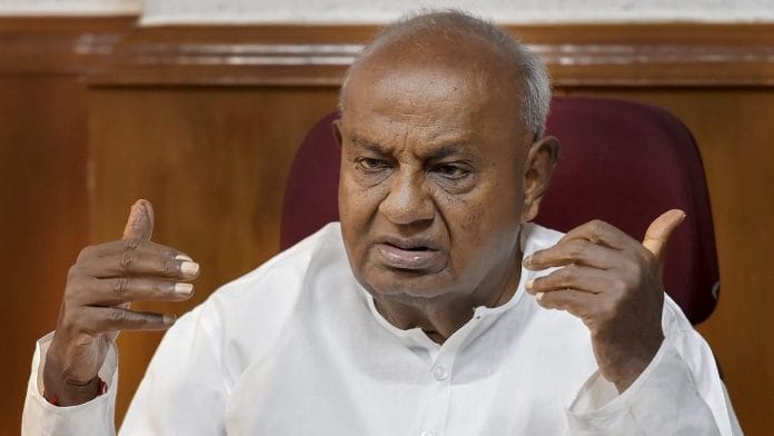 Former Prime Minister H.D. Deve Gowda | PTI