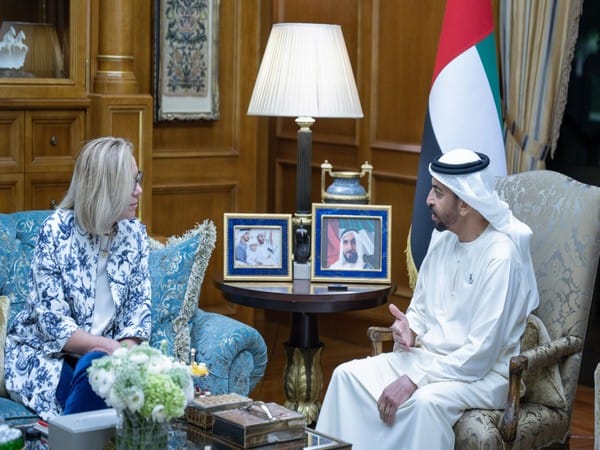 Sheikh Hamdan bin Zayed meets UN Senior Humanitarian and Reconstruction Coordinator for Gaza