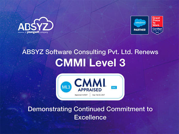 ABSYZ Software Consulting Pvt. Ltd. Renews CMMI Level 3 Accreditation
