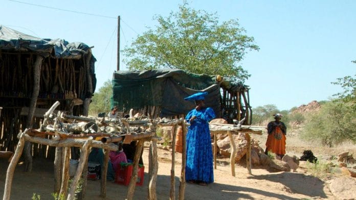 Representational image | Herero women in Victorian garb imposed by German occupiers | Credit: Lidine Mia, Wikimedia Commons
