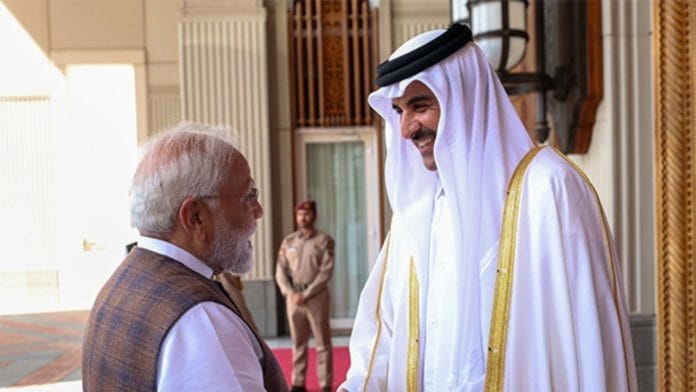 Prime Minister Modi with the Amir of Qatar in Doha | ANI