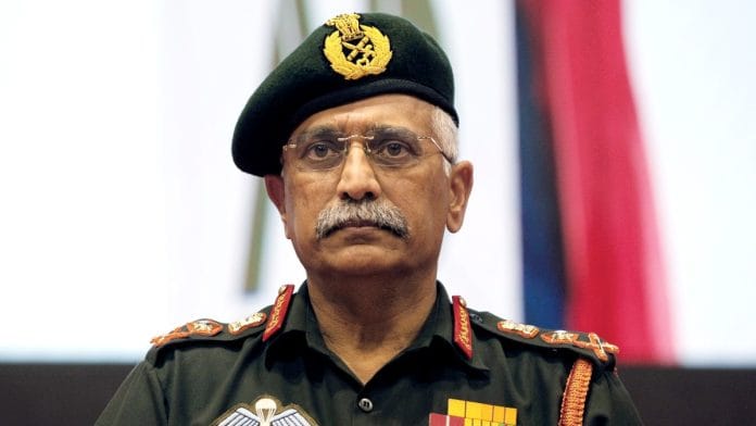 File photo of former Army chief Gen Naravane | ANI