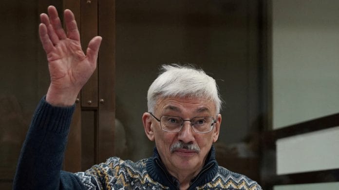 Russian veteran human rights campaigner Oleg Orlov | Reuters file photo