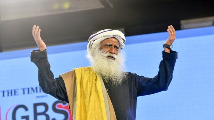 File photo of Isha Foundation founder Sadhguru Jaggi Vasudev | ANI
