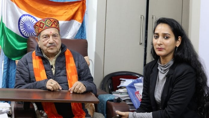 Screengrab from video interview with RSS National Executive member Indresh Kumar | ThePrint