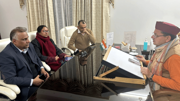 Pushkar Singh Dhami called a high-level meeting over the Haldwani case | ANI