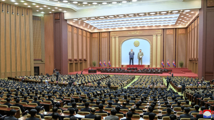 North Korean leader Kim Jong Un attends the 10th Session of the 14th Supreme People's Assembly of the Democratic People's Republic of Korea, January 15, 2024 | Reuters