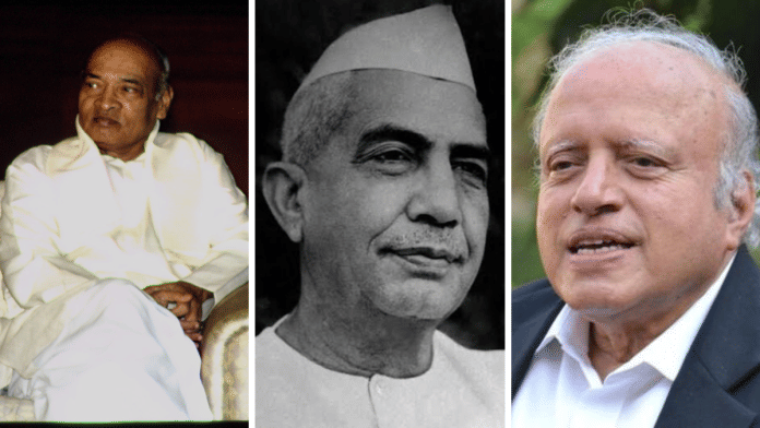 File photos of (from left to right) P.V. Narasimha Rao, Chaudhary Charan Singh and M.S. Swaminathan | Reuter Raymond/Sygma via Getty Images, X/@PandaJay and X/@msswaminathan