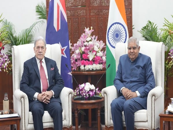 New Zealand's Deputy PM Winston Peters calls on Vice President Jagdeep Dhankhar 