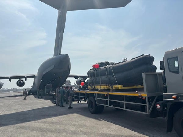 IAF's C-17 aircraft executes precision airdrop, supports Indian Navy in ongoing anti-piracy operation in Arabian Sea