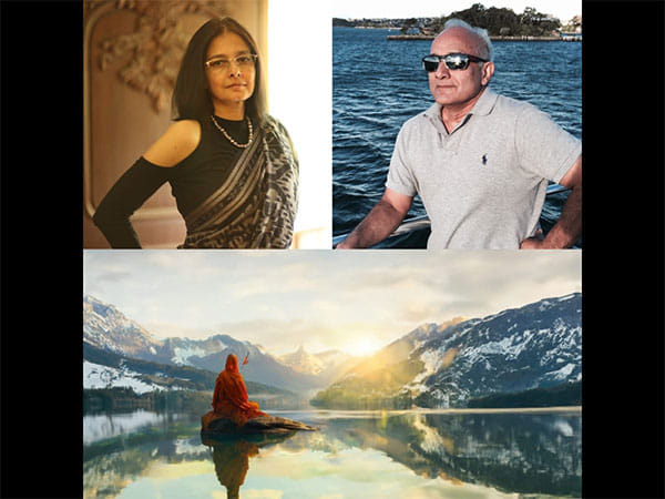 Mani Shankar and Anjali Joshi created 'Timeless footsteps' at the Global Spirituality Mahotsav unveiled by the President of India Draupadi Murmu