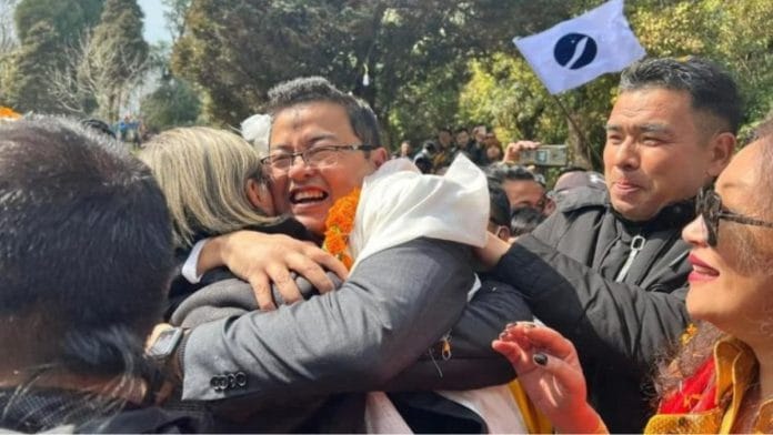 File photo of Hamro Party chief Ajoy Edwards after the local body election results were declared | Facebook | Ajoy Edwards