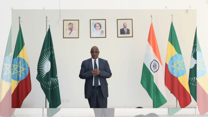 Demeke Atnafu, ambassador of Ethiopia | File photo | Ethiopian Embassy New Delhi, India | X/(formerly Twitter)