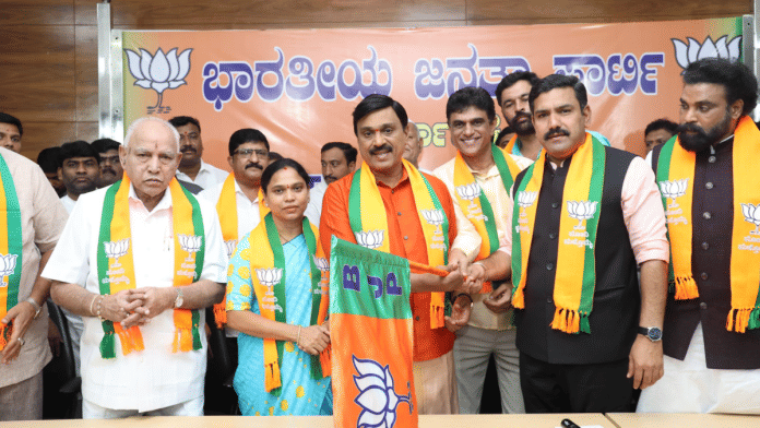 G Janardhana Reddy and Mrs. Aruna Lakshmi join BJP | X(formerly Twitter)/@BJP4Karnataka