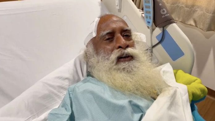 Sadhguru Jaggi Vasudev undergoes emergency brain surgery | Screen grab from X(formerly Twitter) | @SadhguruJV