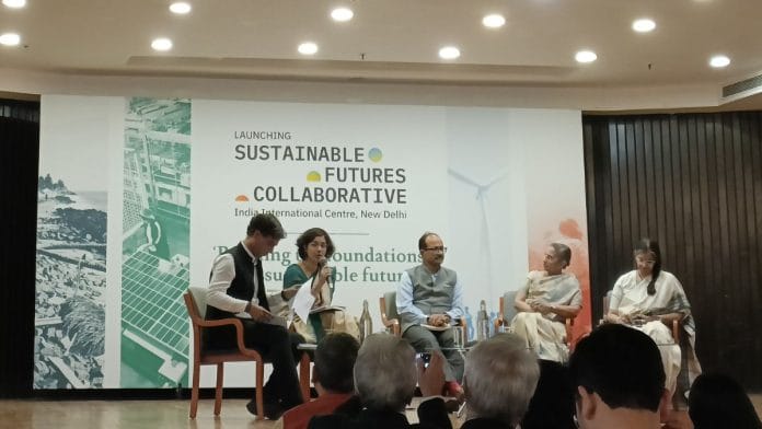 Panel discussion at the Sustainable Futures Collaborative launch event | Photo: Akanksha Mishra, ThePrint